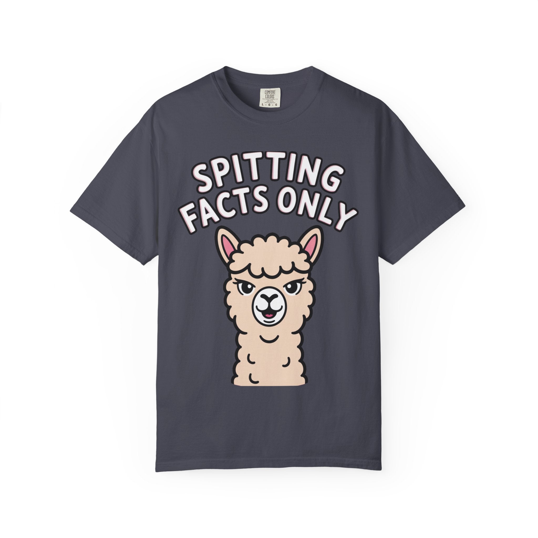 Funny Alpaca Shirt, Spitting Facts Only T-Shirt, Sassy Alpaca Tee, Cute Alpaca Lover Gift, Funny Animal Graphic Shirt