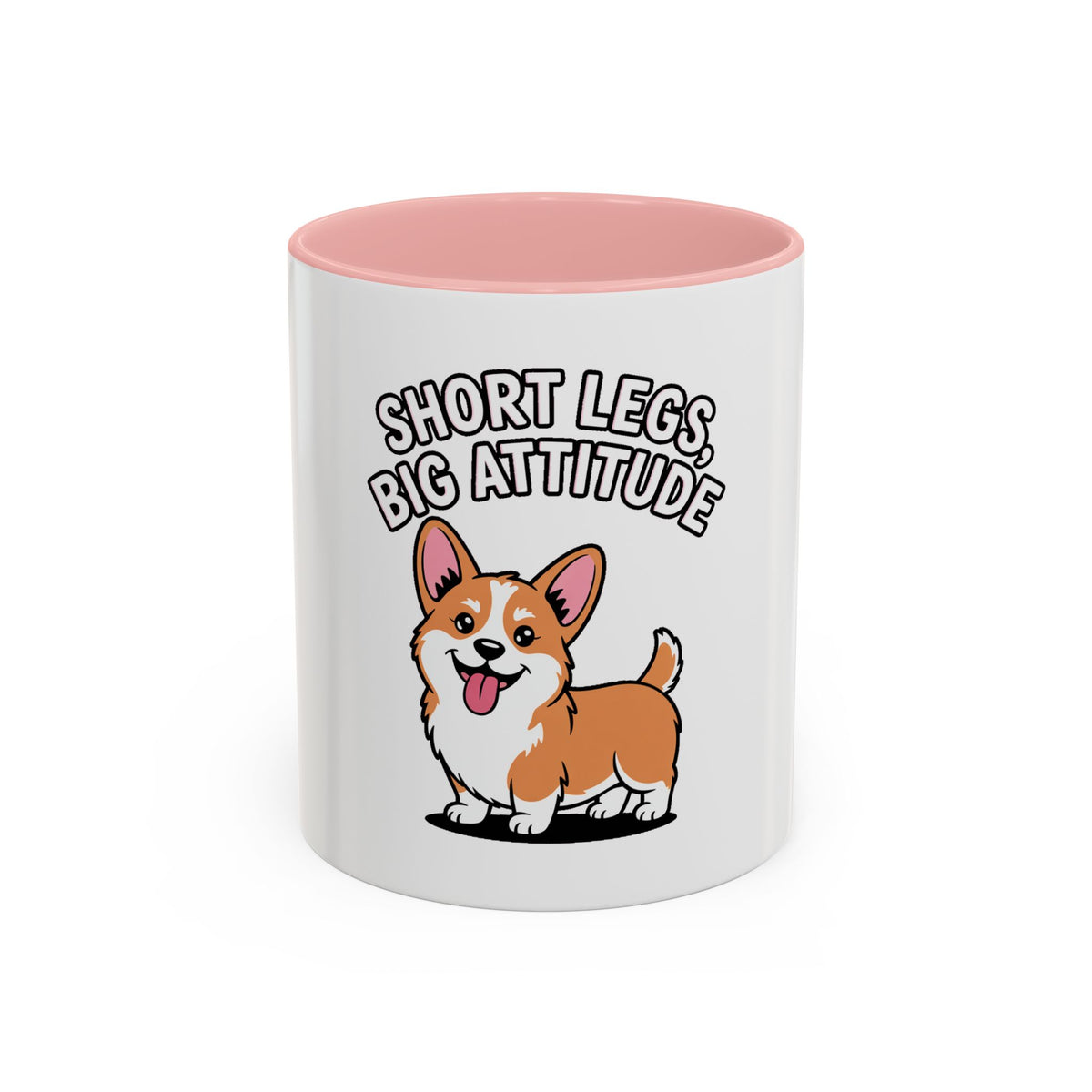 Corgi Mug, Short Legs Big Attitude Coffee Cup, Funny Corgi Lover Gift, Cute Dog Mug for Corgi Mom Dad, Sassy Dog Coffee Cup