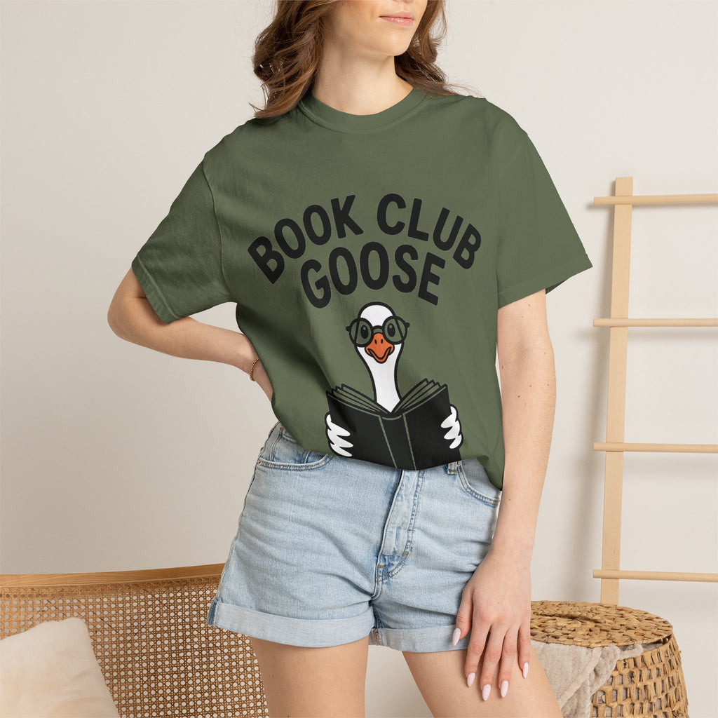Book Club Goose Shirt, Funny Reading Goose T-Shirt, Bookworm Gift, Cute Bookish Bird Tee, Librarian Gift Shirt