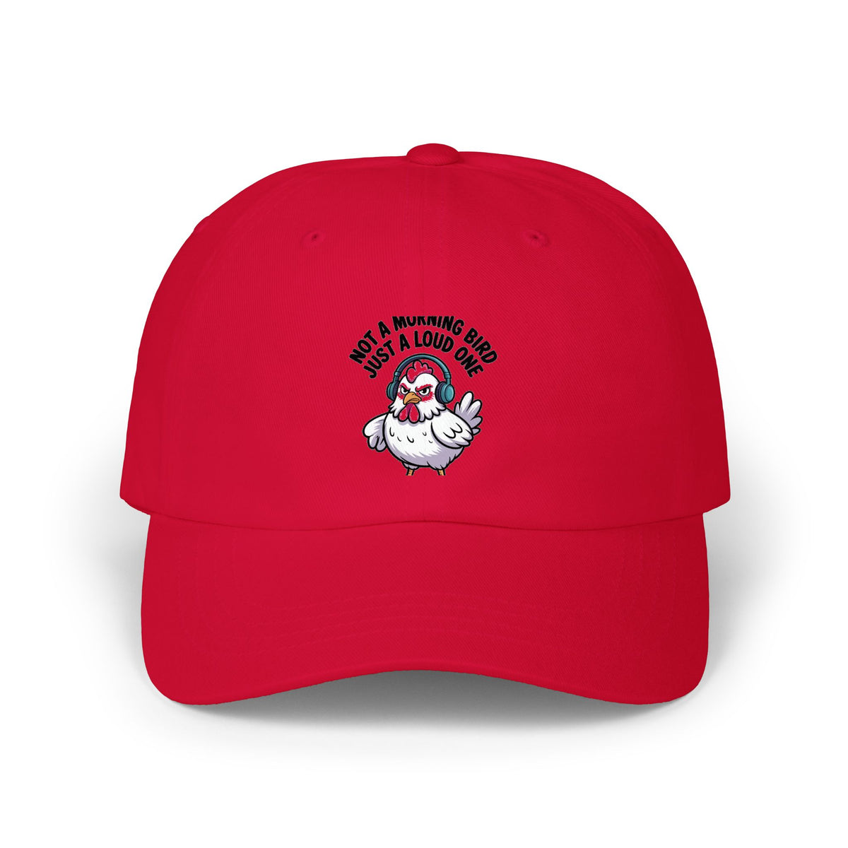 Not A Morning Bird Dad Hat, Funny Chicken Cap, Grumpy Chicken Embroidered Hat, Sarcastic Bird Lover Gift, Not A Morning Person Cap