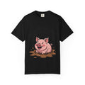 Living My Best Life Pig Shirt, Funny Pig Lover T-Shirt, Rolling In Mud Farm Animal Tee, Cute Pig Graphic Gift