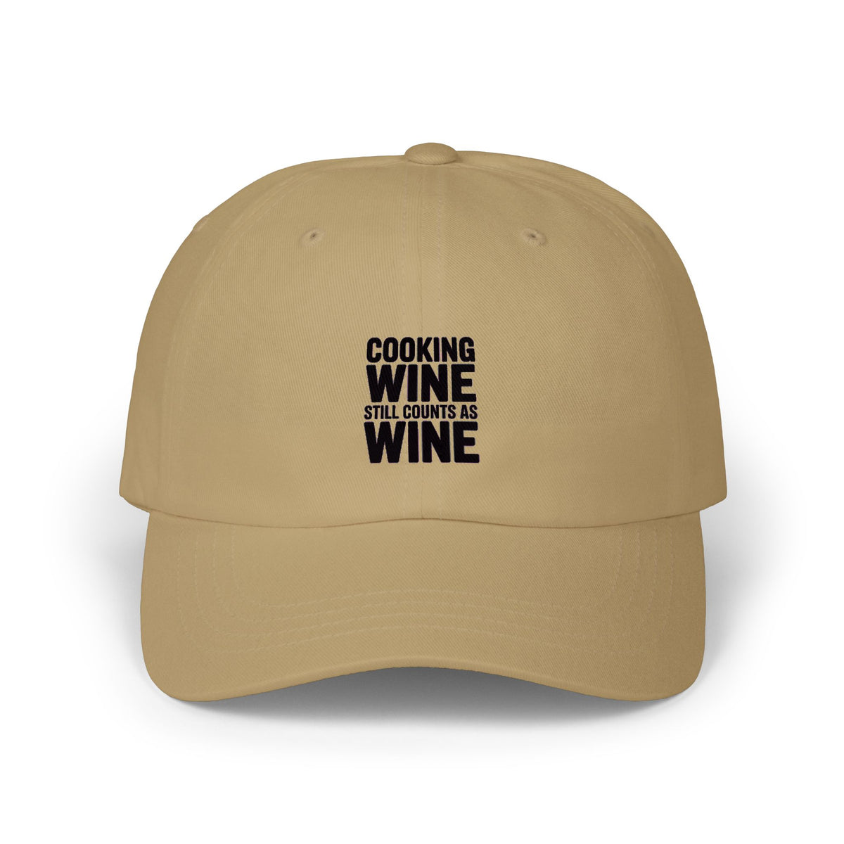 Cooking Wine Still Counts Dad Hat, Funny Wine Lover Cap, Sarcastic Kitchen Humor Embroidered Hat, Gift for Wine Drinker