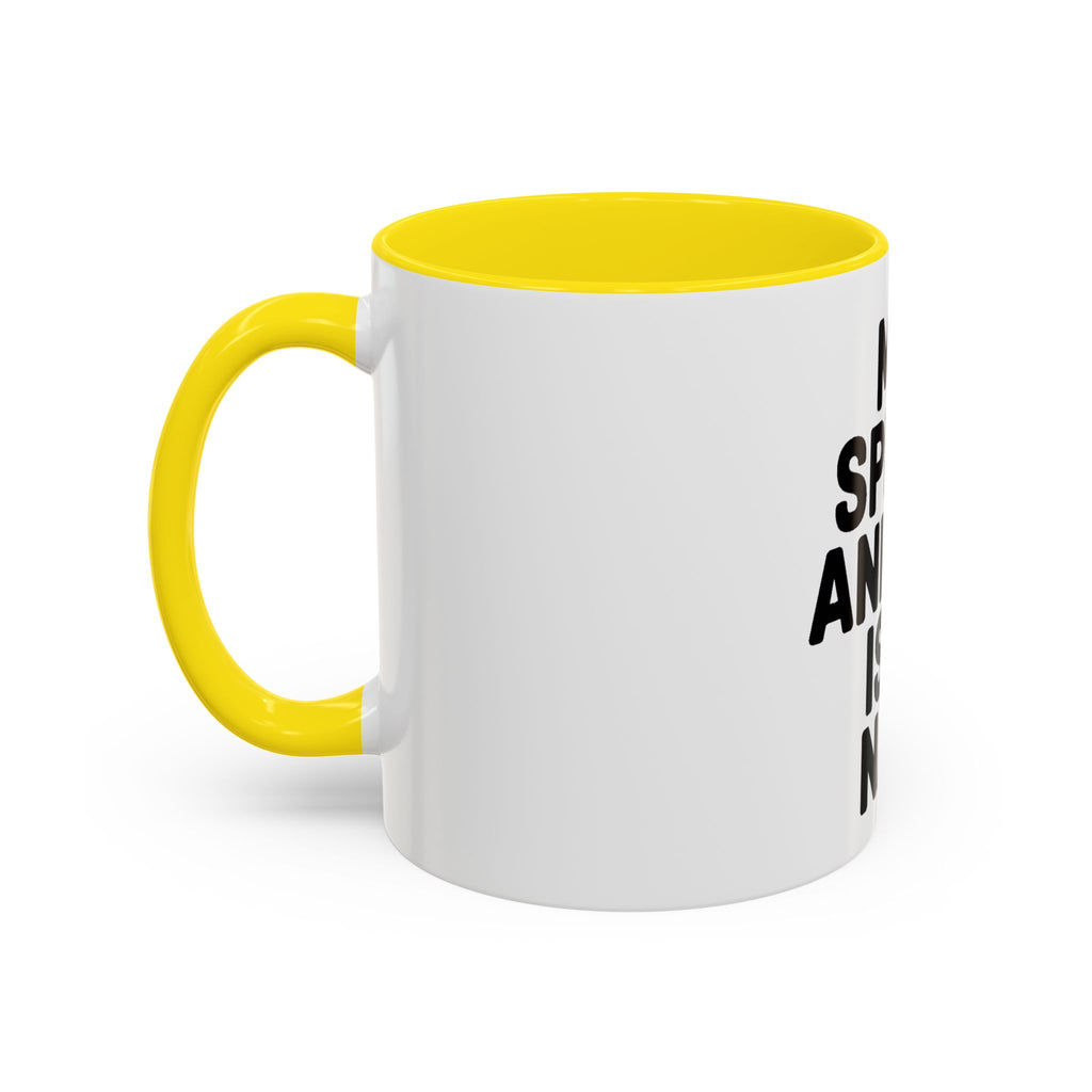 My Spirit Animal Is A Nap Mug, Funny Nap Lover Coffee Cup, Lazy Day Sarcastic Gift, Bold Typography Accent Mug for Coffee or Tea