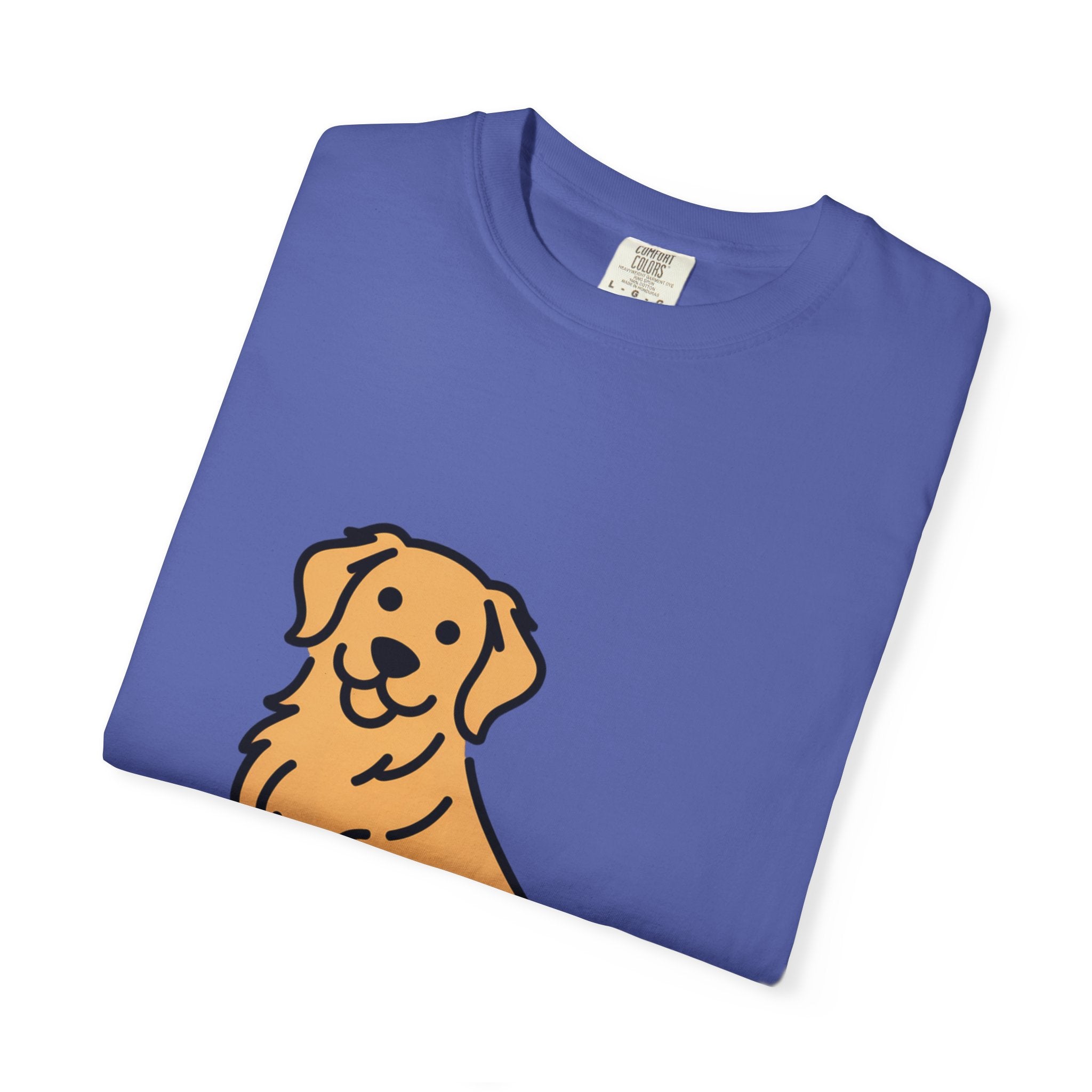 Golden Retriever Shirt, Minimalist Dog Silhouette T-Shirt, Cute Line Art Dog Lover Gift, Retriever Mom Dad Tee