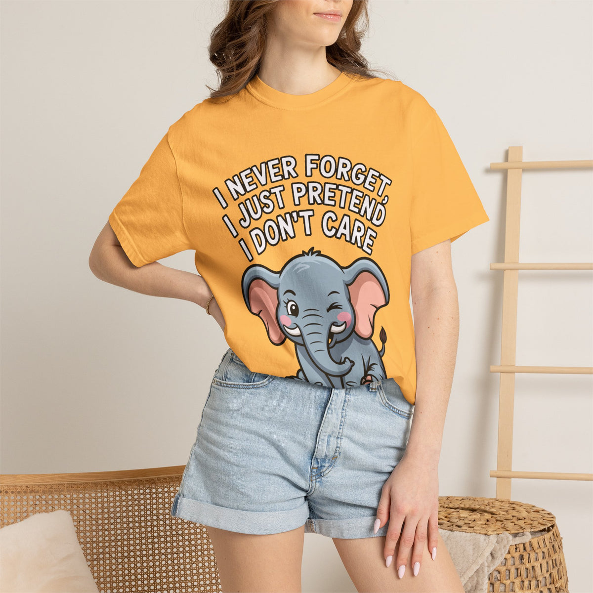 Funny Elephant Shirt, I Never Forget T-Shirt, Sarcastic Elephant Tee, Funny Animal Lover Gift, Witty Quote Shirt for Him or Her
