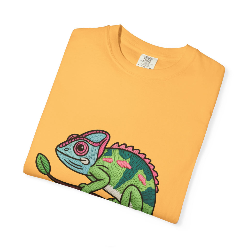Cute Chameleon Shirt, Chameleon On A Branch T-Shirt, Cartoon Reptile Lover Gift, Funny Chameleon Tee