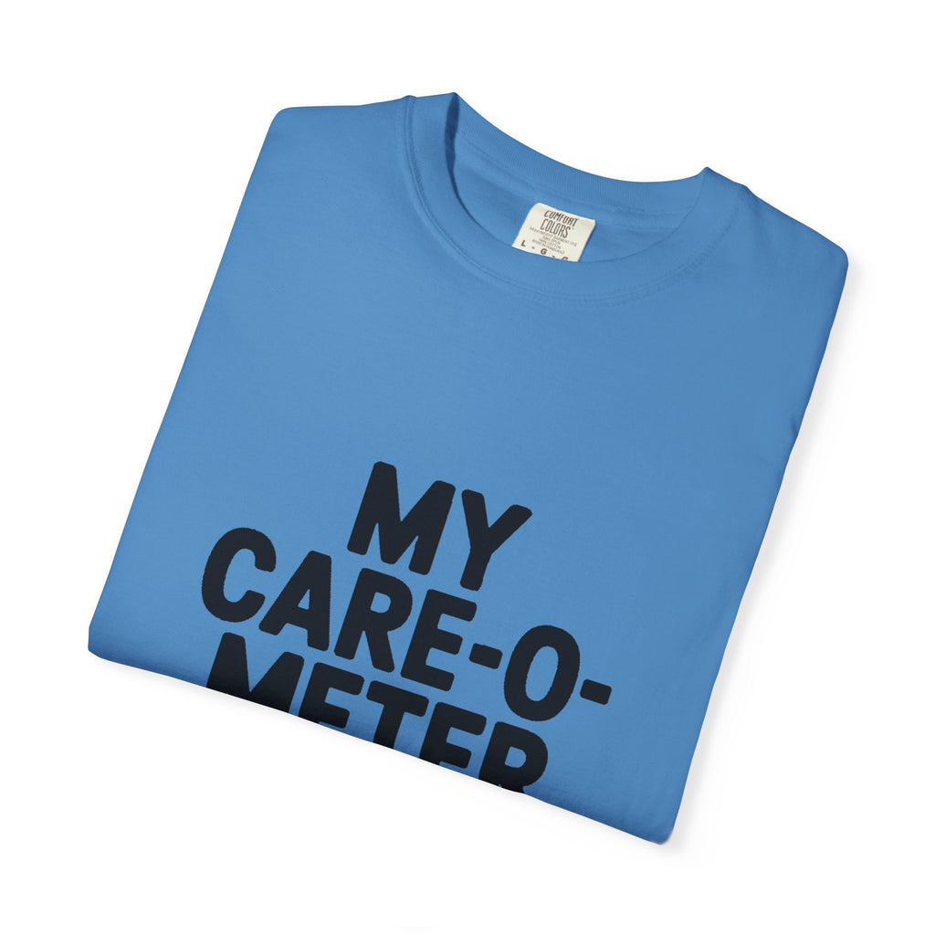 My Care-O-Meter Is Broken Shirt, Funny Sarcastic T-Shirt, Bold Typography Tee, Sarcastic Gift for Him Her, Deadpan Humor Shirt