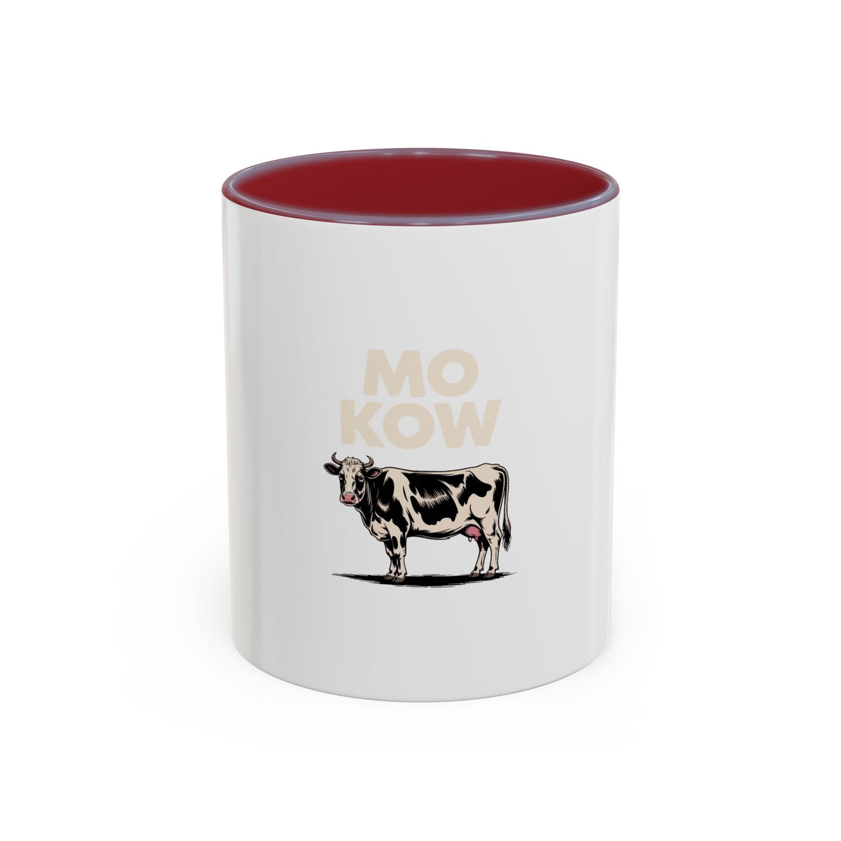 Funny Cow Mug, Mo Kow Absurd Meme Mug, Deadpan Farm Animal Coffee Cup, Weird Cow Lover Gift, Funny Sarcastic Mug