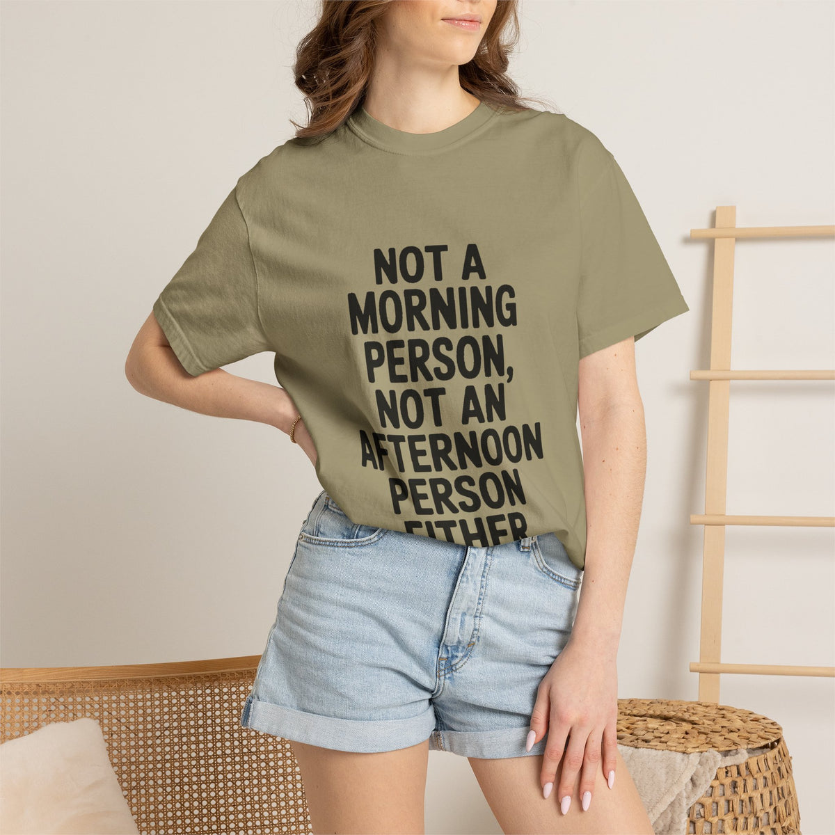 Not A Morning Person Shirt, Funny Sarcastic T-Shirt, Not An Afternoon Person Either Tee, Anti Social Gift