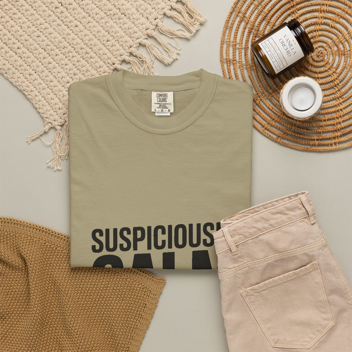 Suspiciously Calm Right Now Shirt, Funny Sarcastic T-Shirt, Bold Typography Tee, Anxiety Humor Shirt, Sarcastic Gift for Him Her