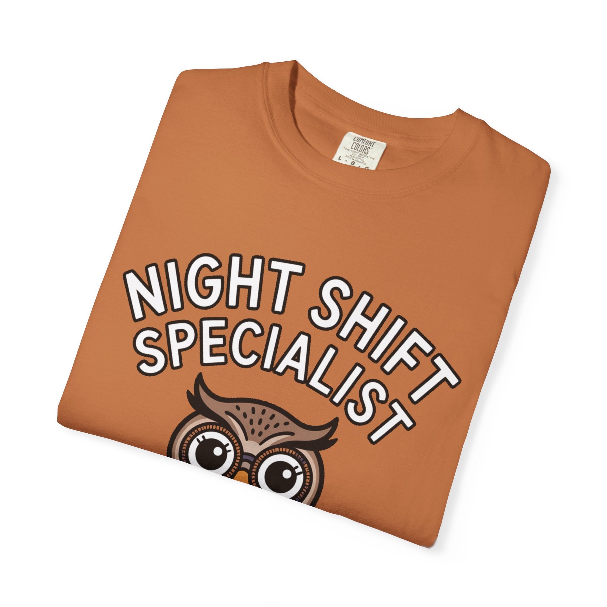 Night Shift Owl Shirt, Funny Night Shift Specialist T-Shirt, Cute Owl With Glasses Tee, Nurse Gift, Night Owl Lover Gift
