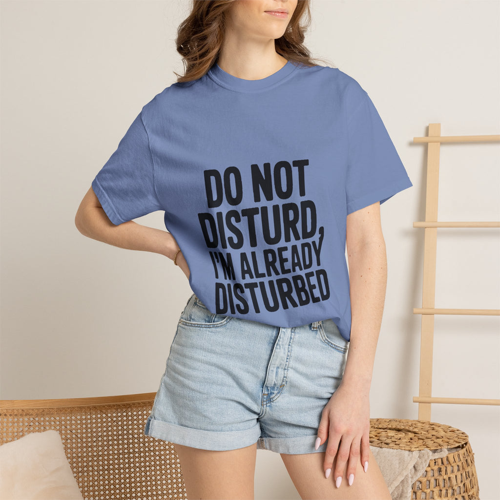 Do Not Disturb Already Disturbed Shirt, Funny Sarcastic T-Shirt, Introvert Humor Tee, Weird Mood Gift