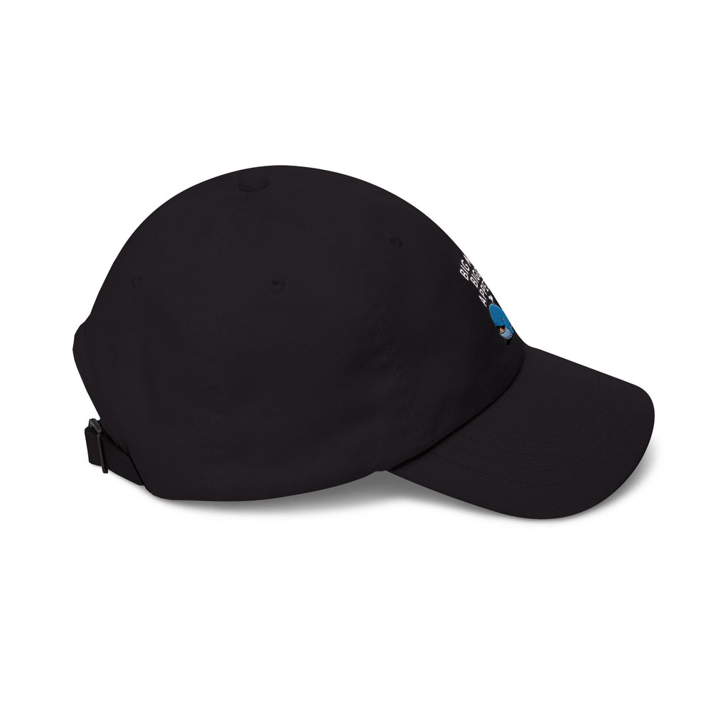 Whale Big Mood Dad Hat, Funny Snack Lover Embroidered Cap, Cute Whale Dad Cap, Big Mood Bigger Appetite Hat, Foodie Gift