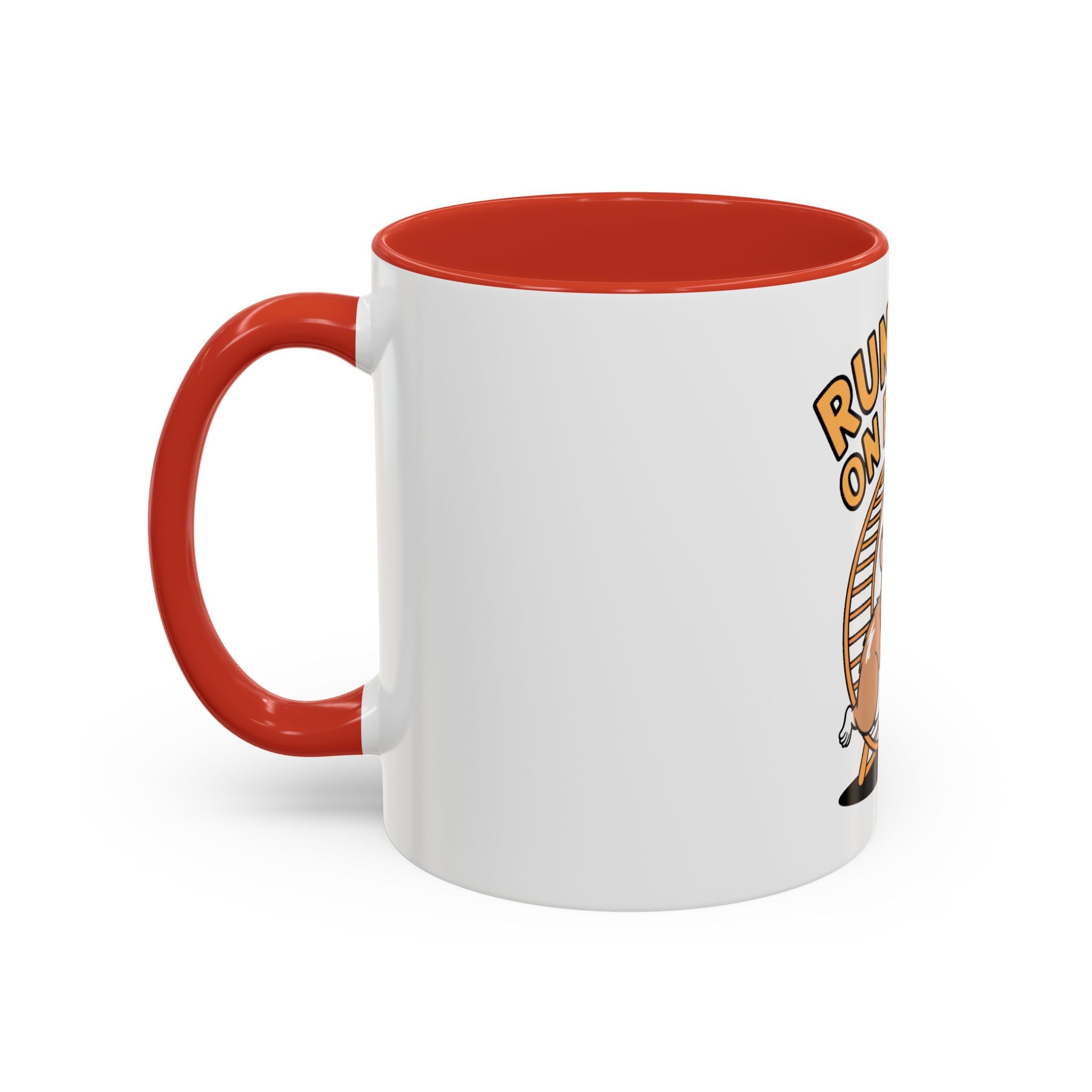 Running On Empty Hamster Mug, Funny Tired Hamster Coffee Cup, Cute Exhausted Wheel Runner Gift, Sarcastic Coffee Mug for Coworker