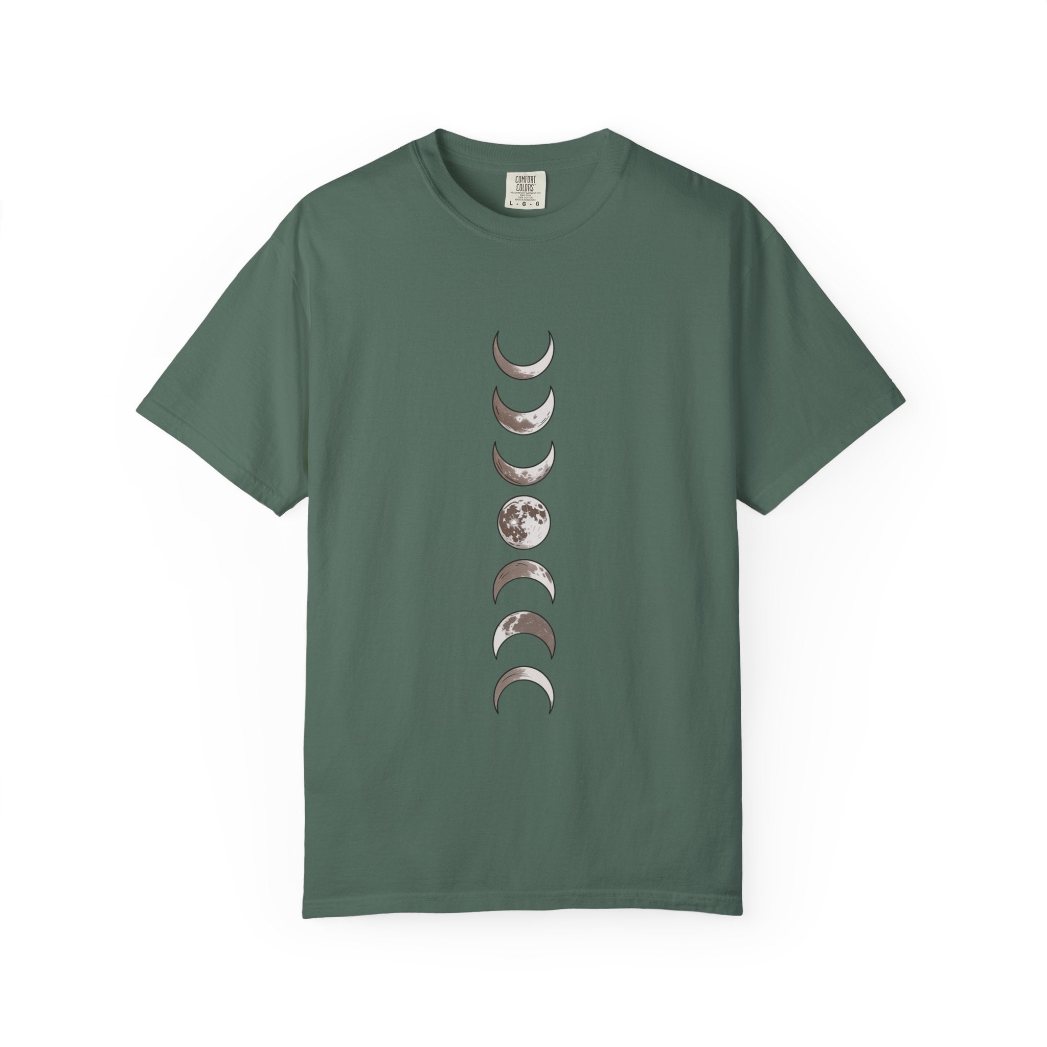 Moon Phases Boho Shirt, Minimalist Line Art Moon T-Shirt, Celestial Boho Tee, Hand Drawn Moon Cycle Shirt Gift