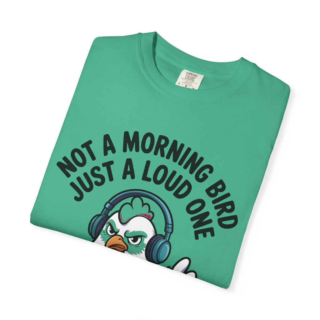 Not A Morning Bird Chicken Shirt, Funny Grumpy Chicken T-Shirt, Sarcastic Bird Lover Gift, Loud Chicken Graphic Tee
