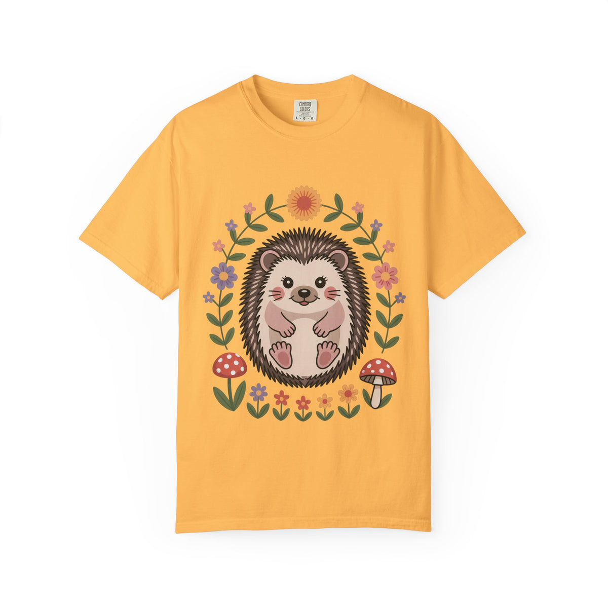 Floral Hedgehog T-Shirt