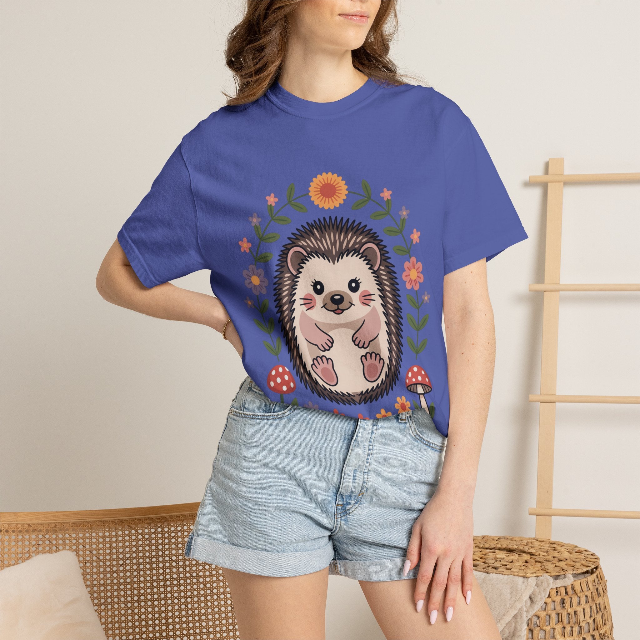 Floral Hedgehog T-Shirt