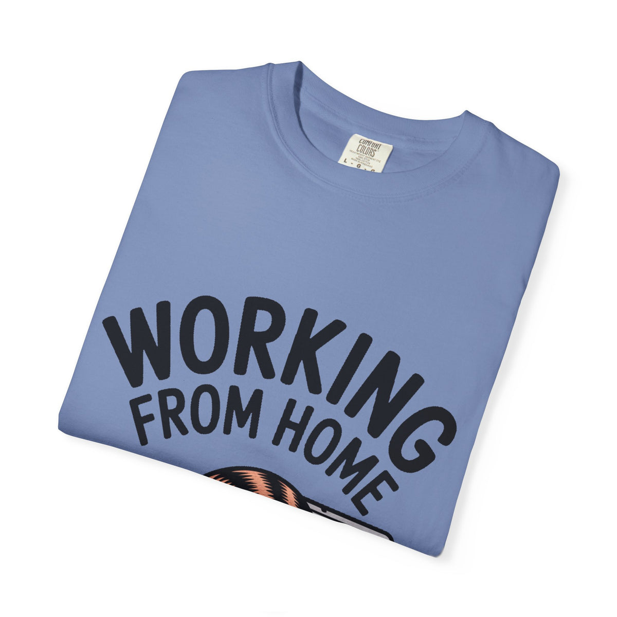 Working From Home Cat Shirt, Funny Cat Lover T-Shirt, Cute Cat Keyboard Tee, Remote Work Gift, WFH Cat Lover Graphic Shirt