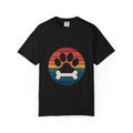 Dog Mom Retro Badge Shirt, Vintage Sunset Dog Lover T-Shirt, Retro Travel Sticker Style Dog Mama Gift Tee