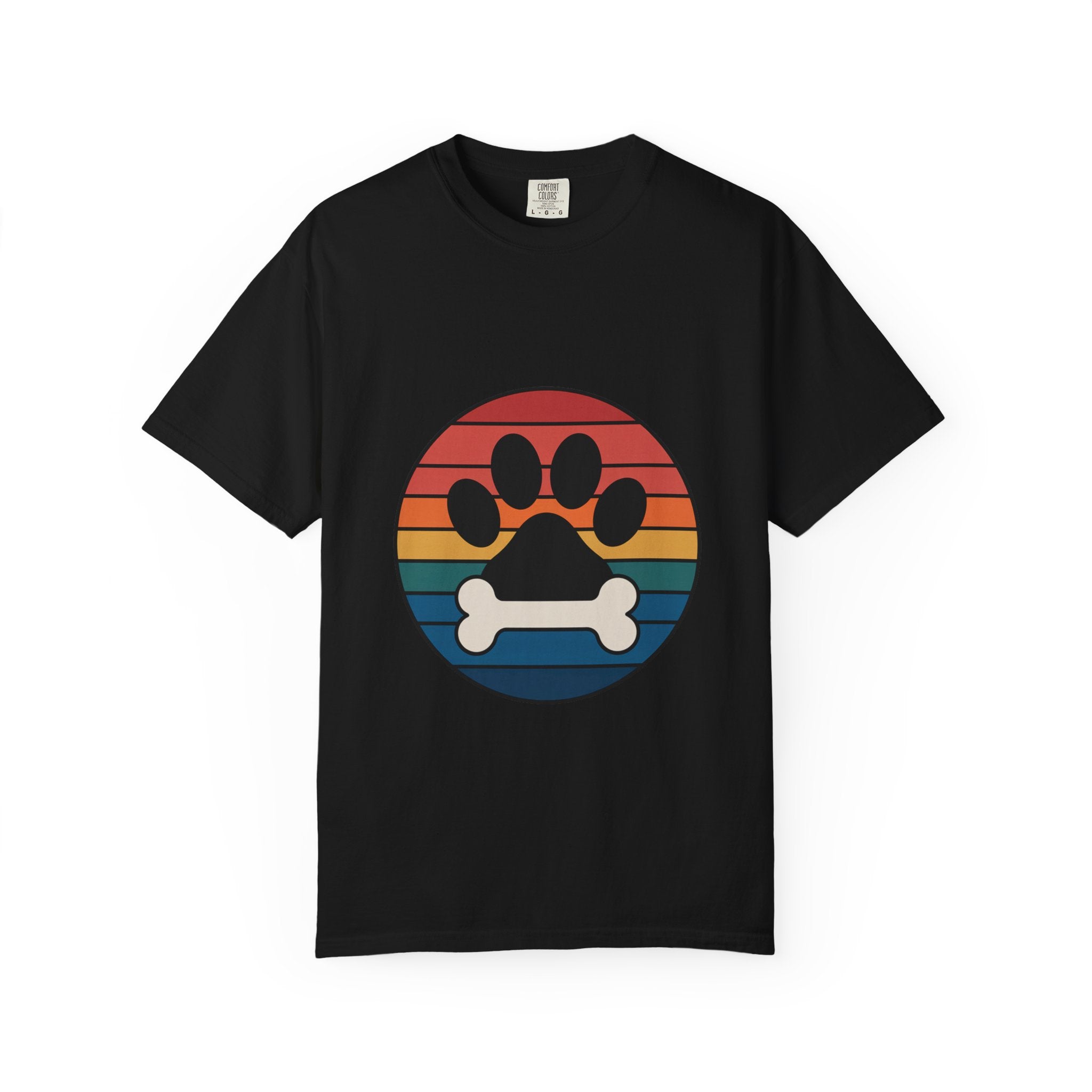 Dog Mom Retro Badge Shirt, Vintage Sunset Dog Lover T-Shirt, Retro Travel Sticker Style Dog Mama Gift Tee