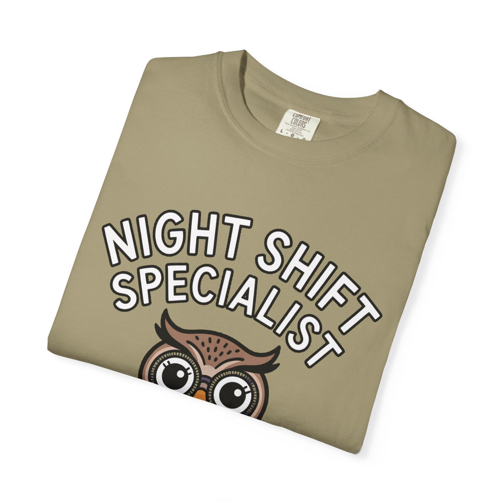 Night Shift Owl Shirt, Funny Night Shift Specialist T-Shirt, Cute Owl With Glasses Tee, Nurse Gift, Night Owl Lover Gift