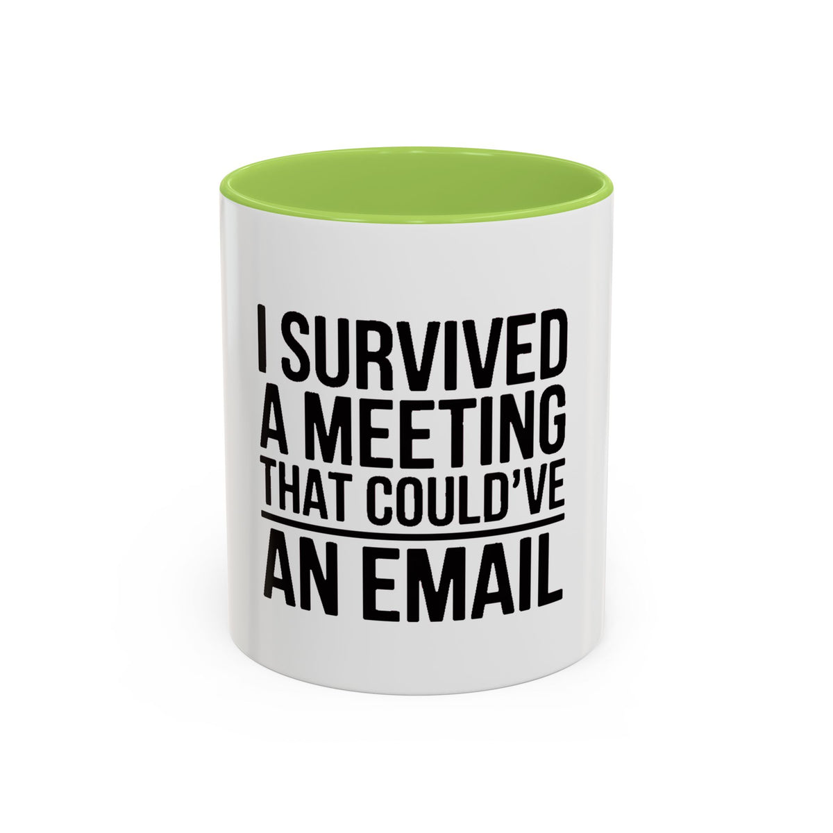 I Survived A Meeting That Could've Been An Email Mug, Funny Office Coffee Mug, Sarcastic Coworker Gift, Corporate Humor Cup