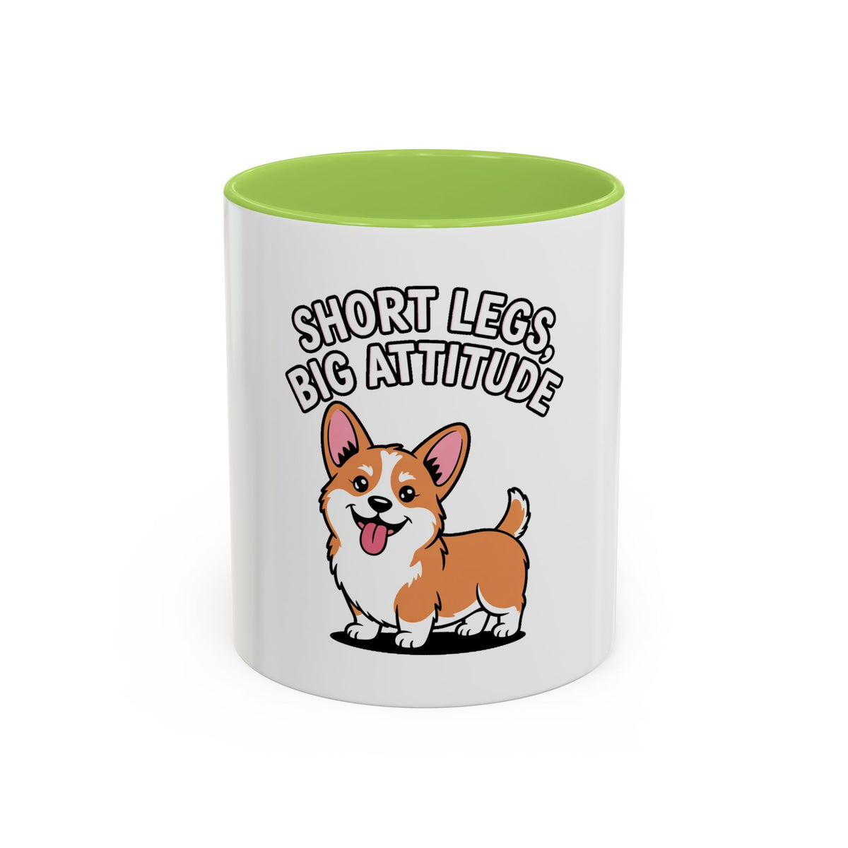 Corgi Mug, Short Legs Big Attitude Coffee Cup, Funny Corgi Lover Gift, Cute Dog Mug for Corgi Mom Dad, Sassy Dog Coffee Cup