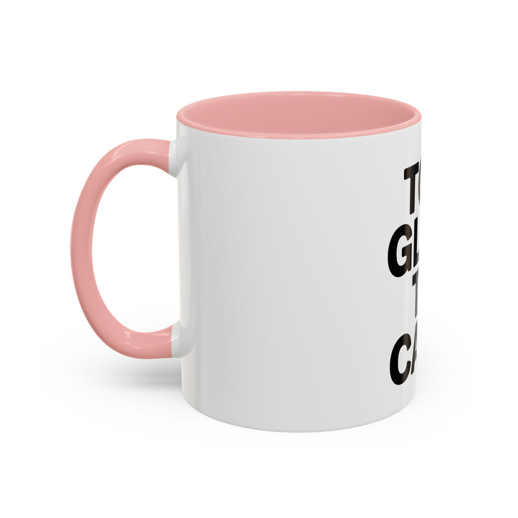 Too Glam To Care Mug, Bold Typography Coffee Mug, Sassy Quote Mug, Funny Gift for Her, Glam Girl Coffee Cup, Trendy Statement Mug