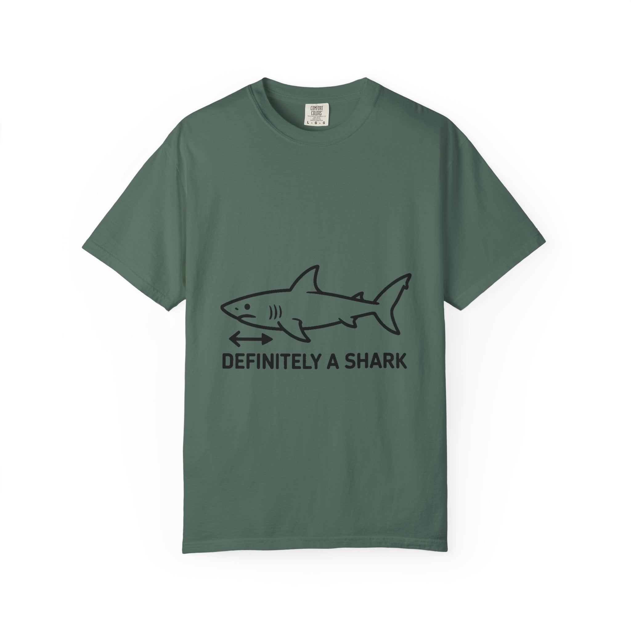 Definitely A Shark Diagram Shirt, Funny Deadpan Meme Tee, Sarcastic Textbook Diagram T-Shirt, Shark Lover Gift