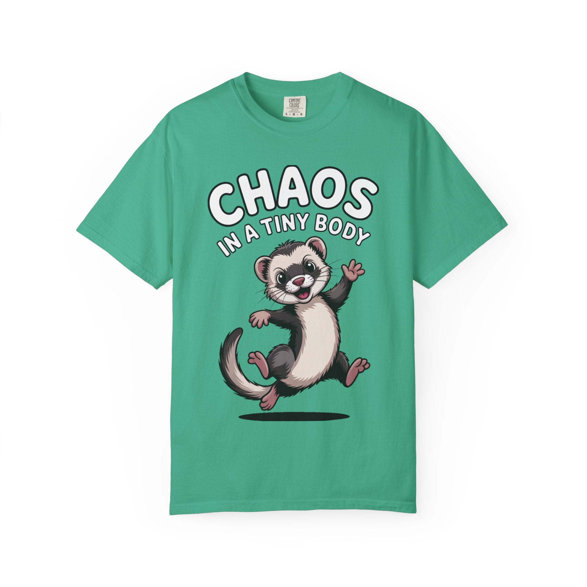 Funny Ferret Shirt, Chaos In A Tiny Body T-Shirt, Cute Ferret Lover Gift, Funny Pet Owner Tee, Ferret Mom Dad Shirt