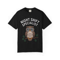 Night Shift Owl Shirt, Funny Night Shift Specialist T-Shirt, Cute Owl With Glasses Tee, Nurse Gift, Night Owl Lover Gift