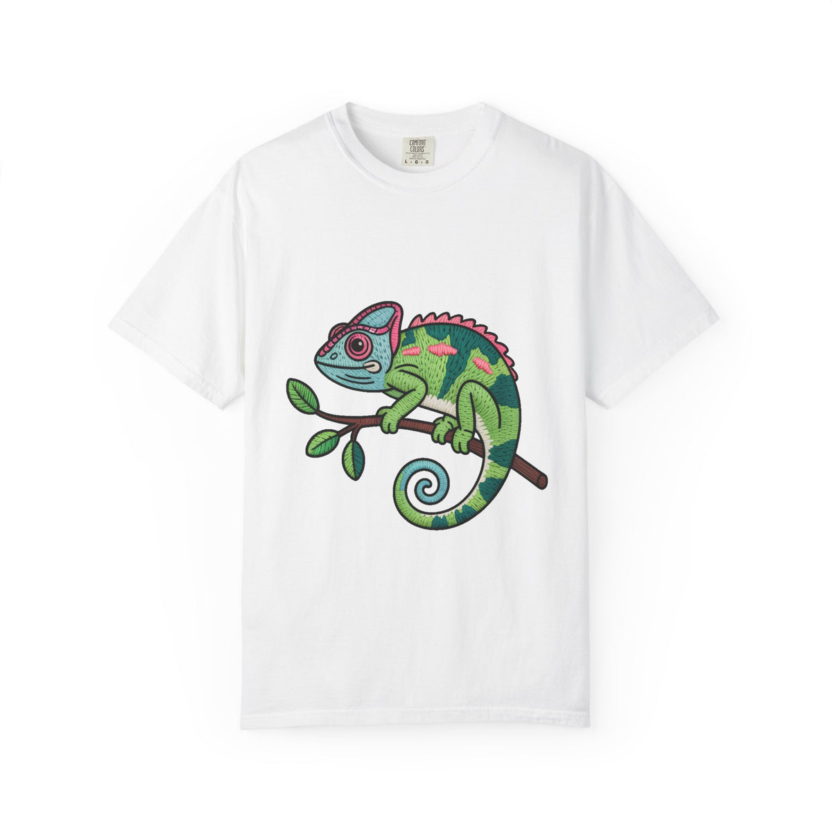 Cute Chameleon Shirt, Chameleon On A Branch T-Shirt, Cartoon Reptile Lover Gift, Funny Chameleon Tee
