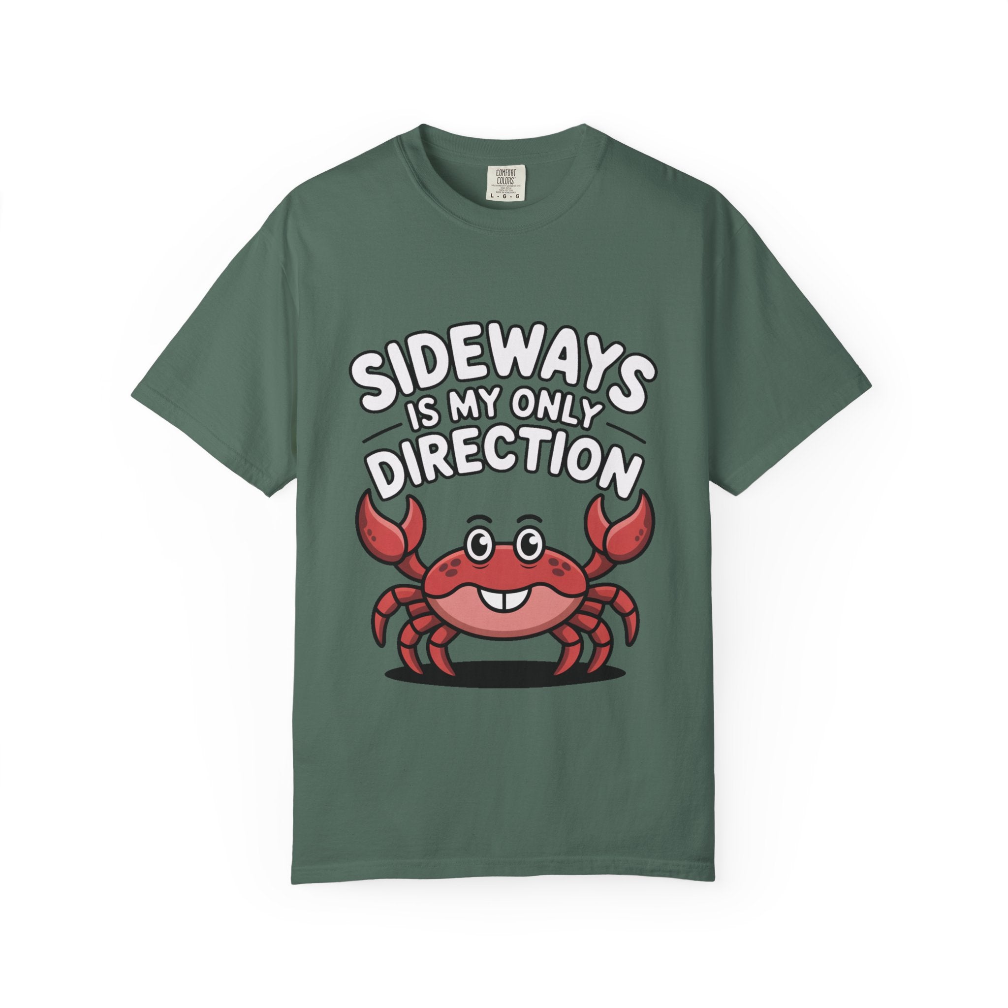 Funny Crab Shirt, Sideways Is My Only Direction T-Shirt, Cute Beach Crab Tee, Funny Ocean Animal Gift