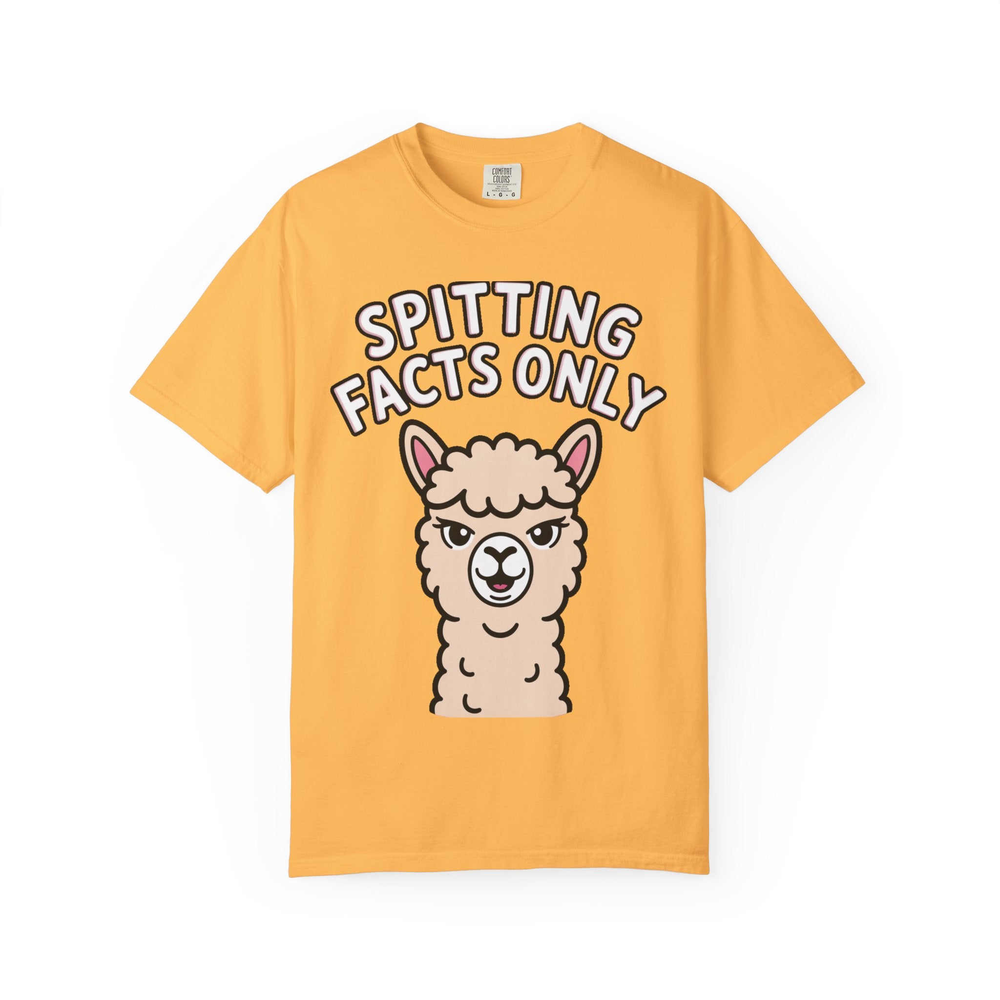 Funny Alpaca Shirt, Spitting Facts Only T-Shirt, Sassy Alpaca Tee, Cute Alpaca Lover Gift, Funny Animal Graphic Shirt