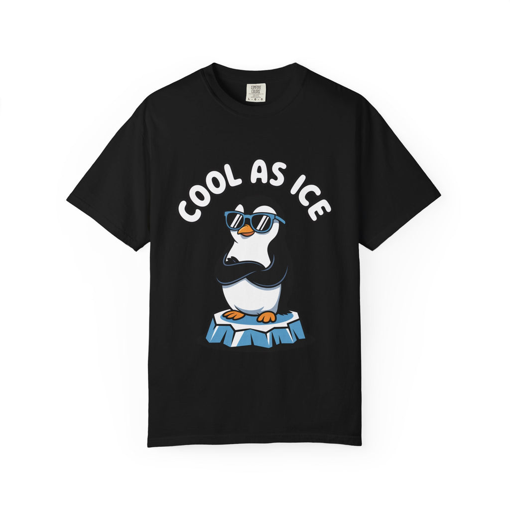 Cool As Ice Penguin Shirt, Funny Sunglasses Penguin T-Shirt, Cute Winter Animal Tee, Ice Block Bird Lover Gift