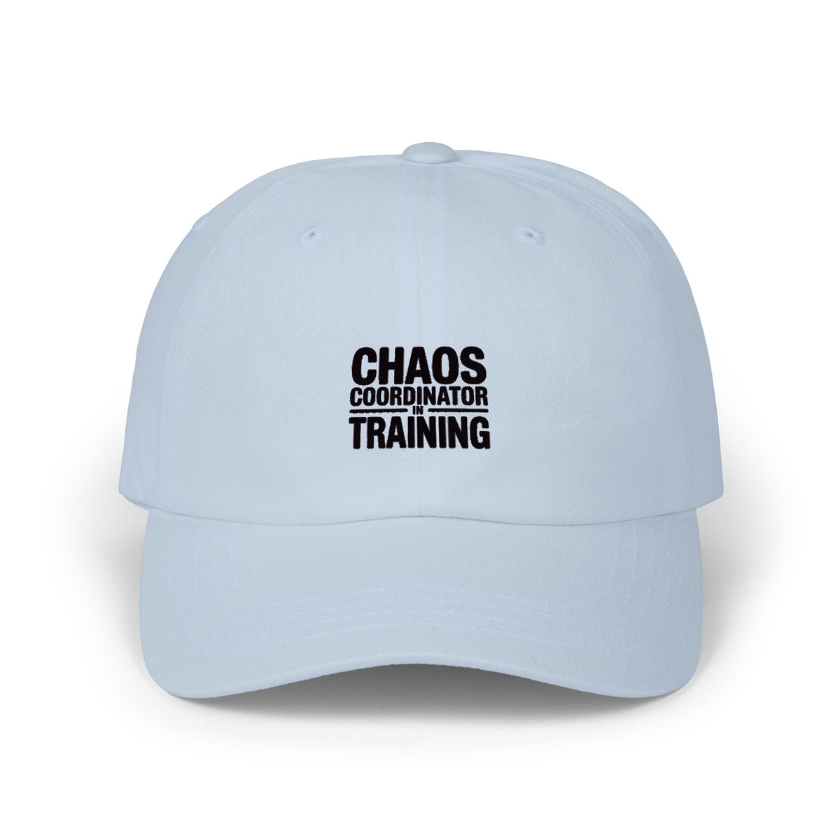 Chaos Coordinator In Training Dad Cap, Funny Embroidered Hat, Mom Life Cap, Sarcastic Gift for Parents, Unstructured Baseball Cap