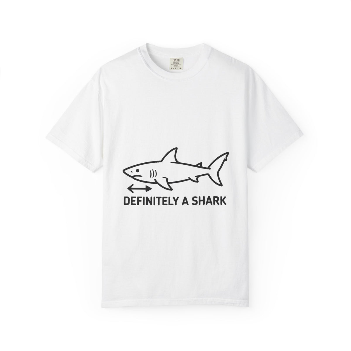 Definitely A Shark Diagram Shirt, Funny Deadpan Meme Tee, Sarcastic Textbook Diagram T-Shirt, Shark Lover Gift