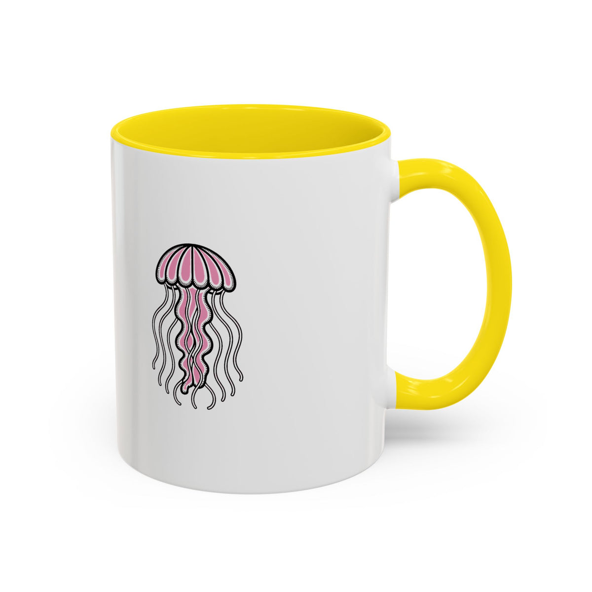 Cute Jellyfish Mug, Glowing Jellyfish Coffee Cup, Ocean Lover Gift, Cute Sea Animal Ceramic Mug, Ocean Lover Gift