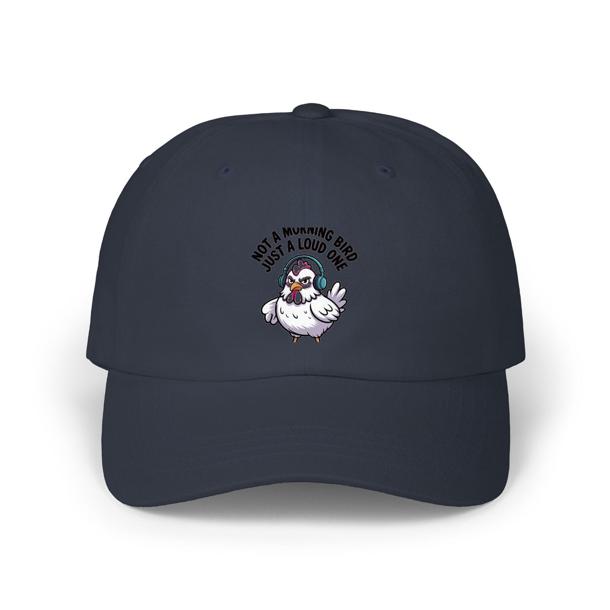 Not A Morning Bird Dad Hat, Funny Chicken Cap, Grumpy Chicken Embroidered Hat, Sarcastic Bird Lover Gift, Not A Morning Person Cap
