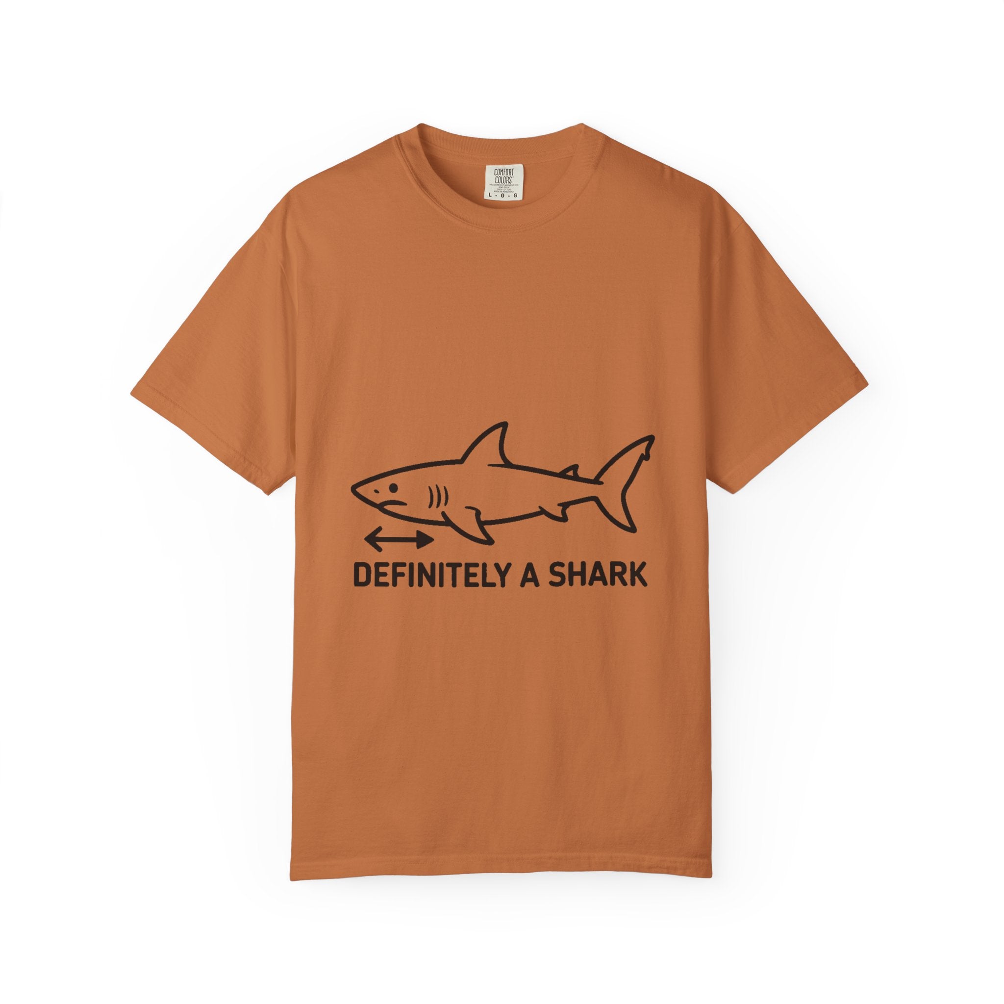 Definitely A Shark Diagram Shirt, Funny Deadpan Meme Tee, Sarcastic Textbook Diagram T-Shirt, Shark Lover Gift