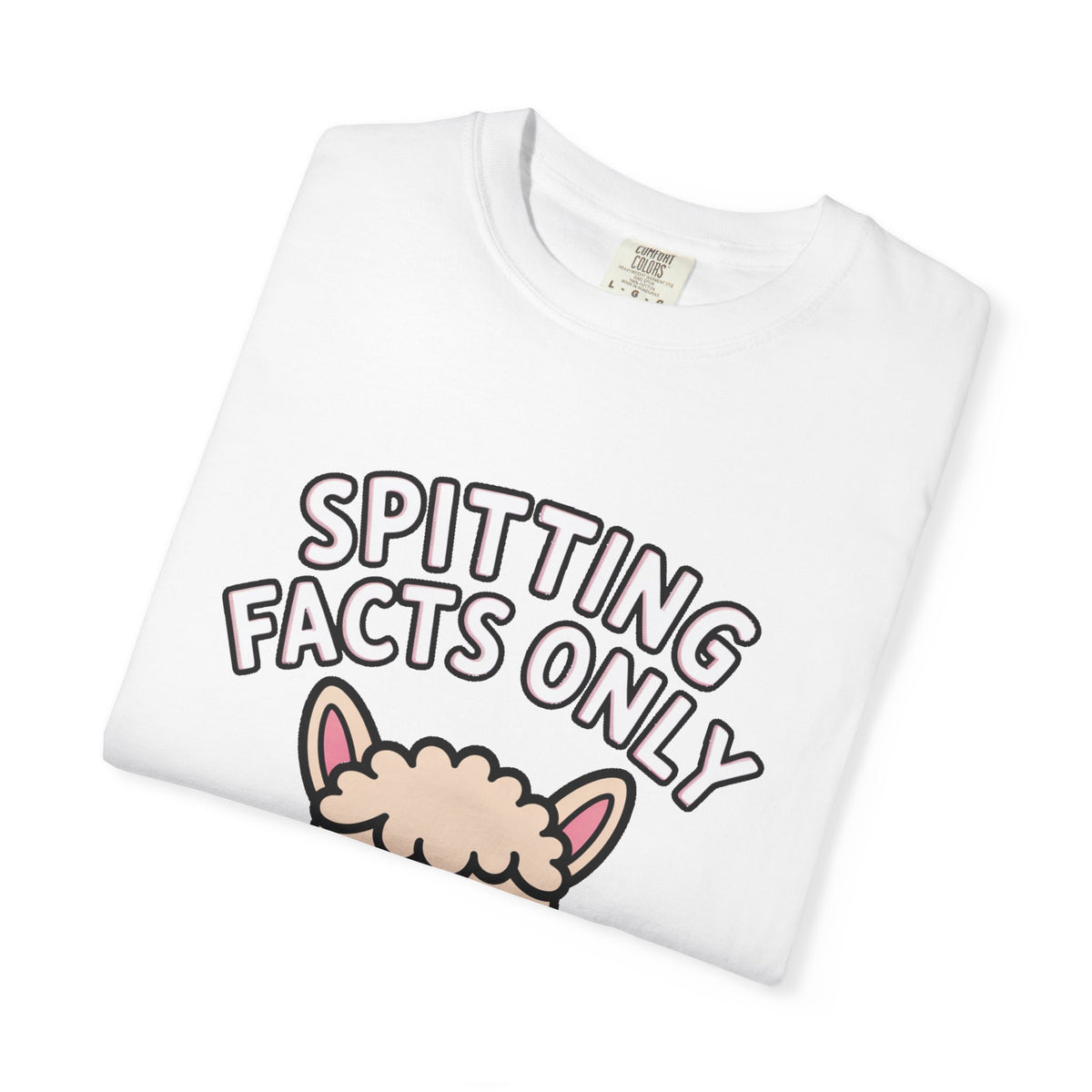 Funny Alpaca Shirt, Spitting Facts Only T-Shirt, Sassy Alpaca Tee, Cute Alpaca Lover Gift, Funny Animal Graphic Shirt