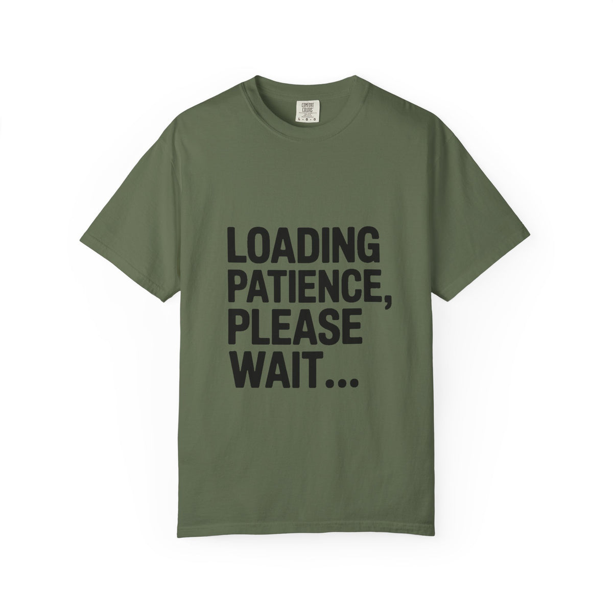 Loading Patience Please Wait T-Shirt, Funny Sarcastic Quote Tee, Minimalist Typography Shirt, Gift for Introvert