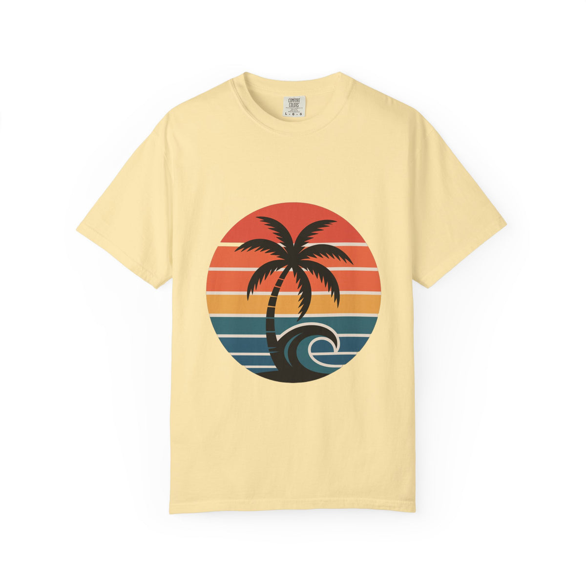Salt Air Messy Hair Beach Shirt, Retro Sunset Badge T-Shirt, Vintage Palm Tree Wave Tee, Summer Vacation Gift