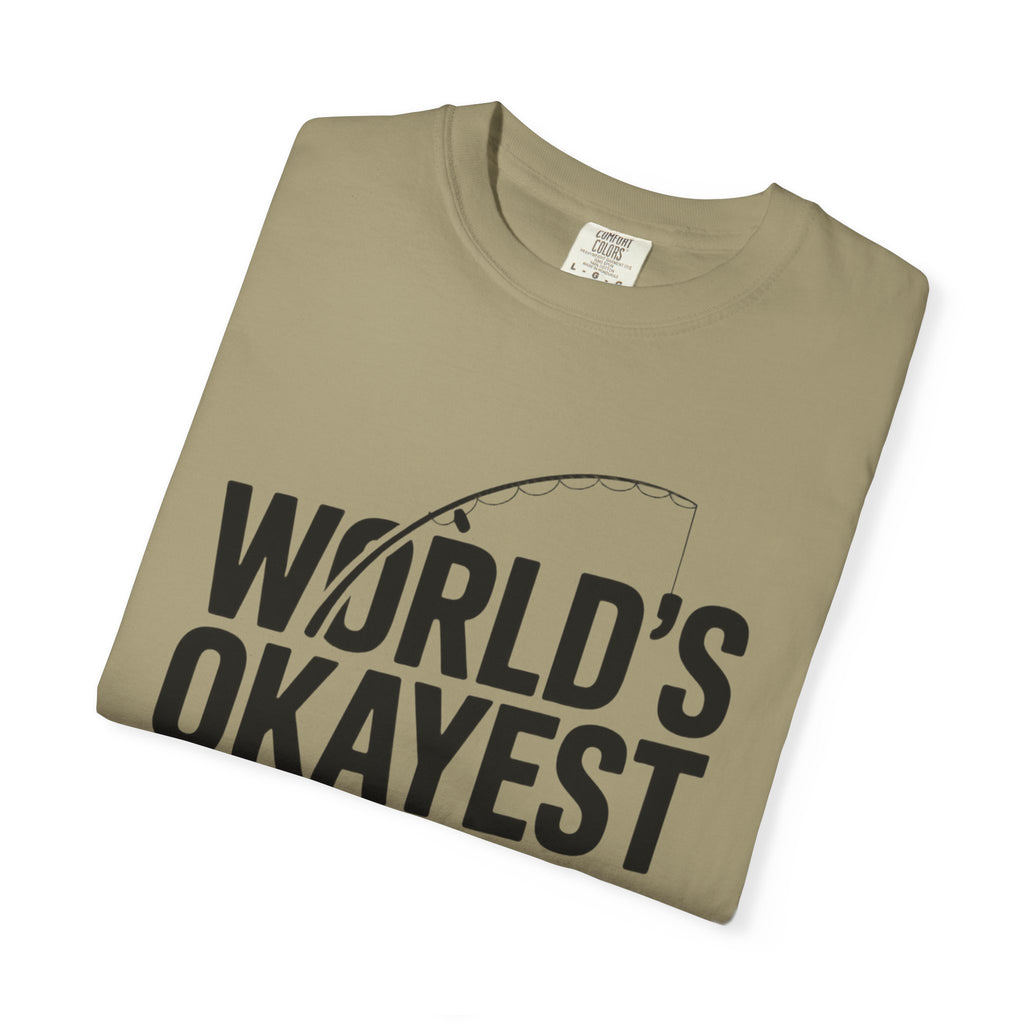 World's Okayest Dad Shirt, Funny Fishing Dad T-Shirt, Fathers Day Gift, Funny Dad Gift From Kids, Sarcastic Dad Tee
