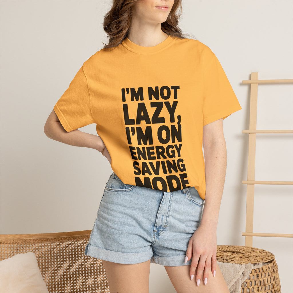 I'm Not Lazy I'm On Energy Saving Mode Shirt, Funny Sarcastic T-Shirt, Lazy Day Tee, Funny Gift for Him Her, Introvert Shirt