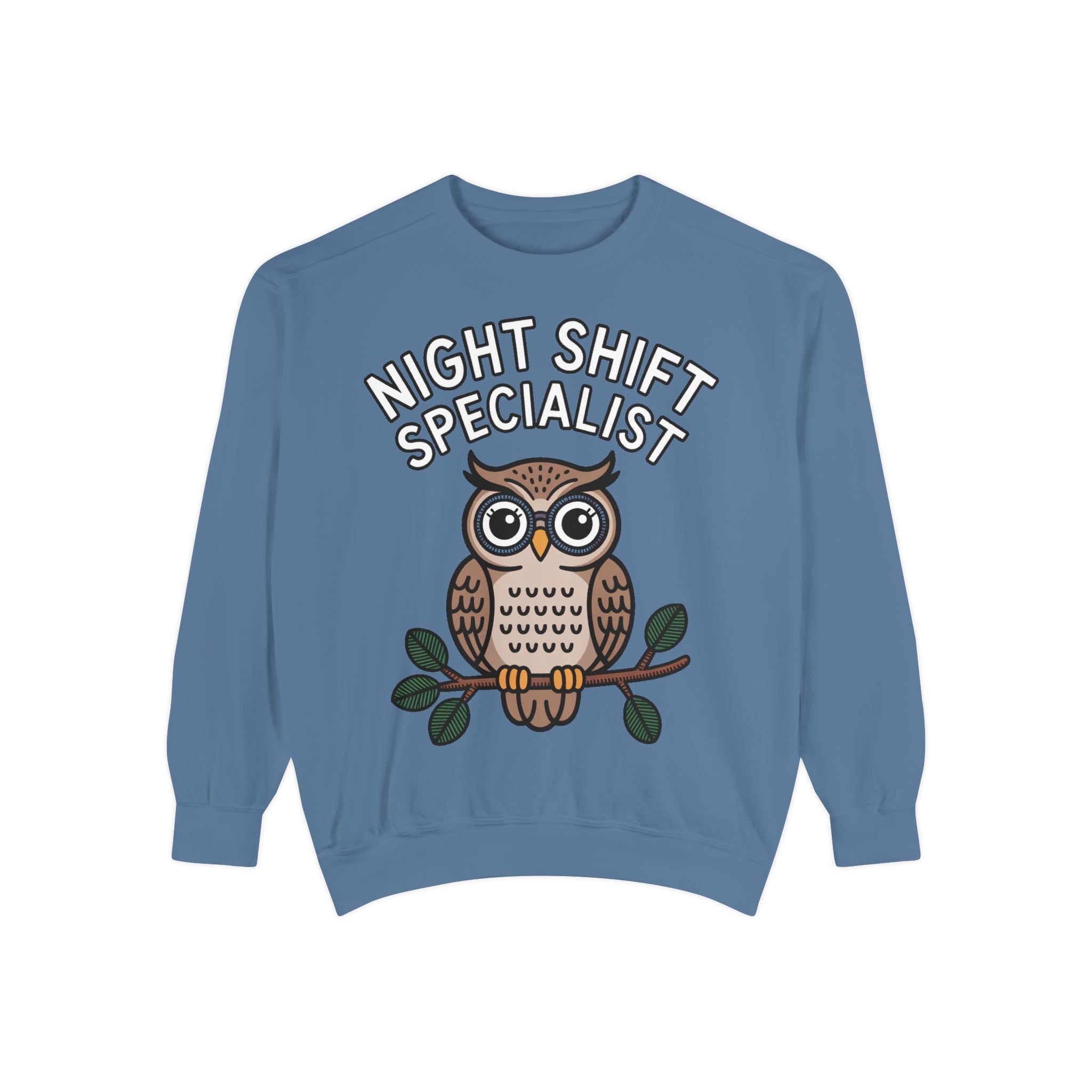 Night Shift Owl Sweatshirt, Funny Night Owl Crewneck, Night Shift Specialist Gift, Cute Bird Lover Sweatshirt, Nurse Gift