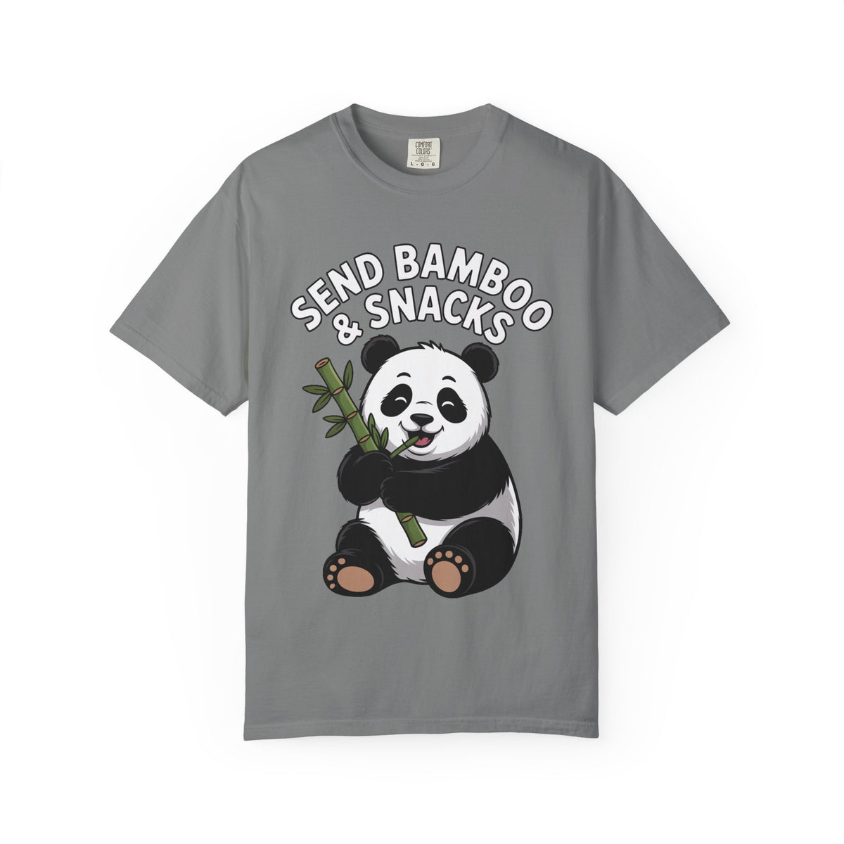 Send Bamboo Panda Shirt, Funny Panda T-Shirt, Cute Bamboo Snacks Tee, Panda Lover Gift, Cartoon Panda Graphic Shirt