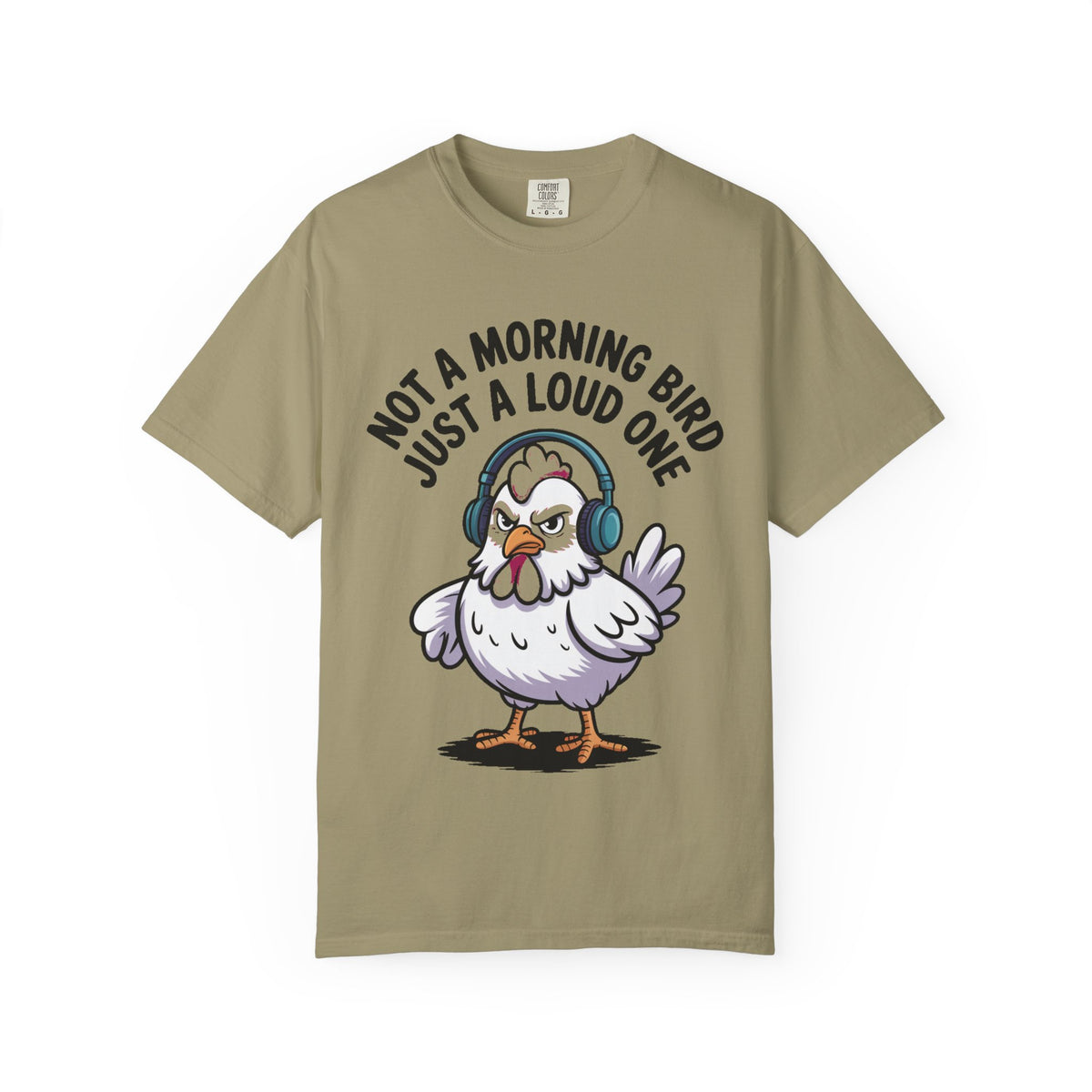 Not A Morning Bird Chicken Shirt, Funny Grumpy Chicken T-Shirt, Sarcastic Bird Lover Gift, Loud Chicken Graphic Tee