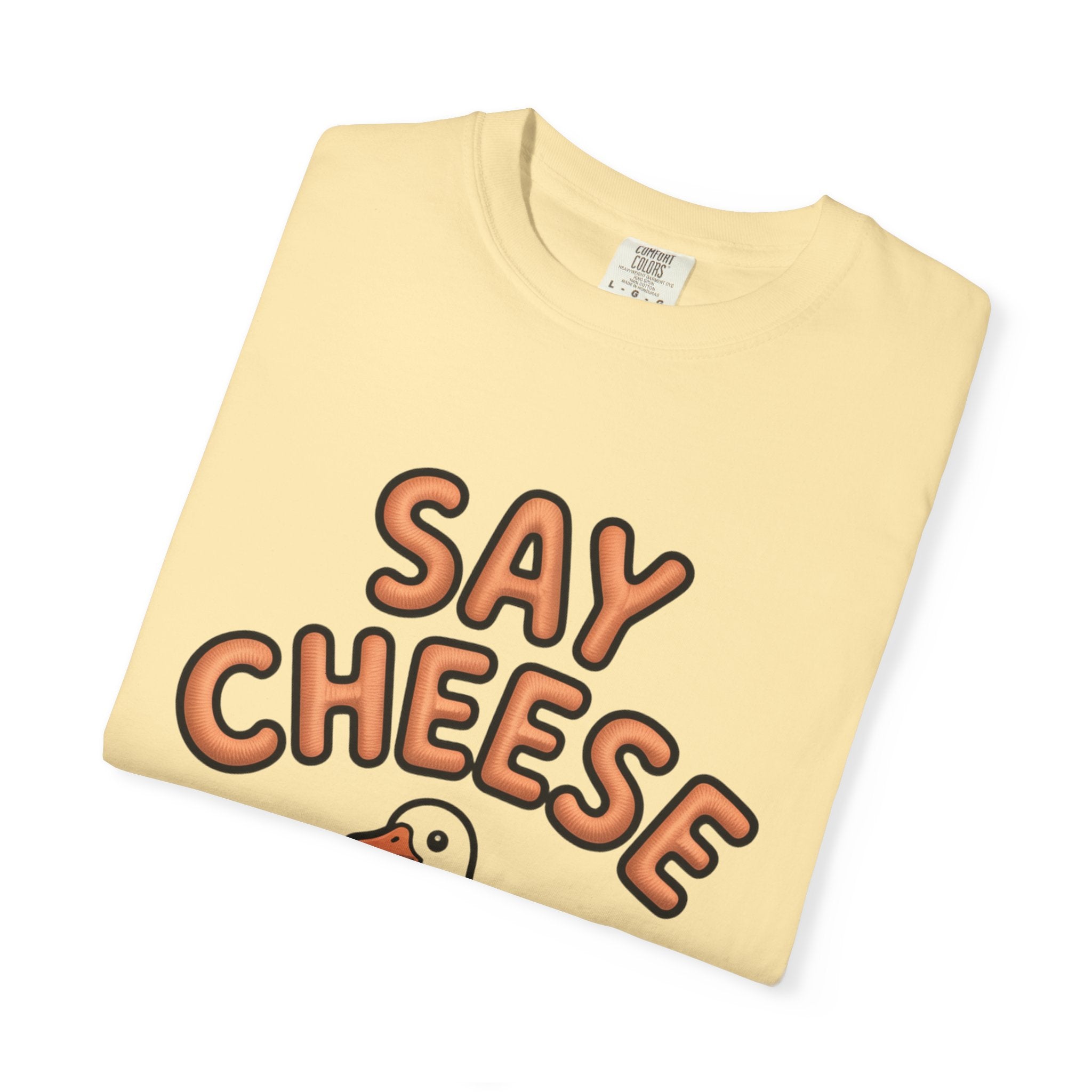Say Cheese Goose Shirt, Funny Camera Goose T-Shirt, Cute Cartoon Goose Lover Gift, Photography Shirt for Photographer